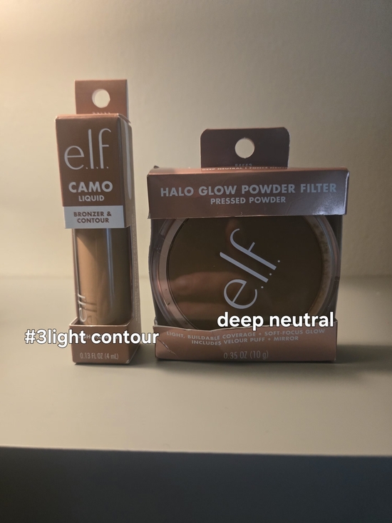 ELF Other - e.l.f. Camo Liquid Bronzer & Halo Glow Powder Filter - Peachy Brown Duo